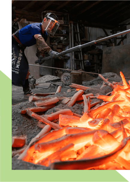 伝統の窯出しスタイル